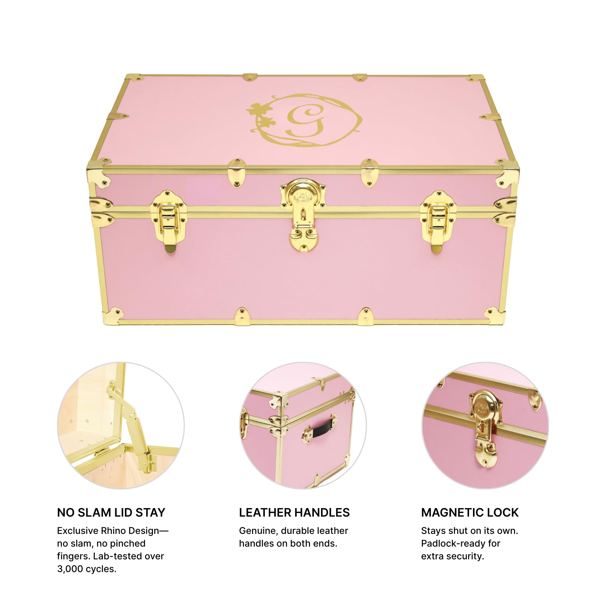 Amazon.com: Rhino Trunk & Case Spellbinding Pink Trunk with Gold